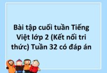 Bài tập cuối tuần Tiếng Việt lớp 2 (Kết nối tri thức) Tuần 32 có đáp án