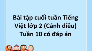 Bài tập cuối tuần Tiếng Việt lớp 2 (Cánh diều) Tuần 10 có đáp án